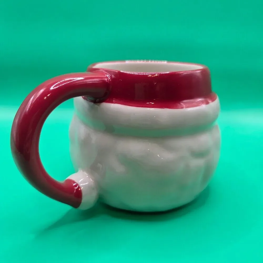 Wondershop Target Santa Face Mug Earthenware Christmas Holiday Red White